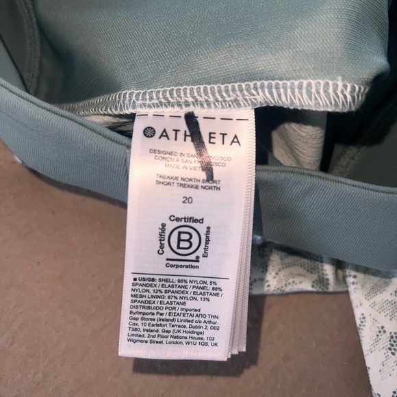 ATHLETA TREKKIE NORTH SHORT 20 NWOT - Picture 13 of 13